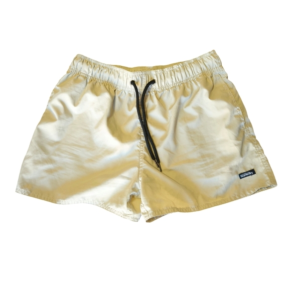 Superdry Pants - Superdry Beige Nylon Outdoor Hiking Shorts L